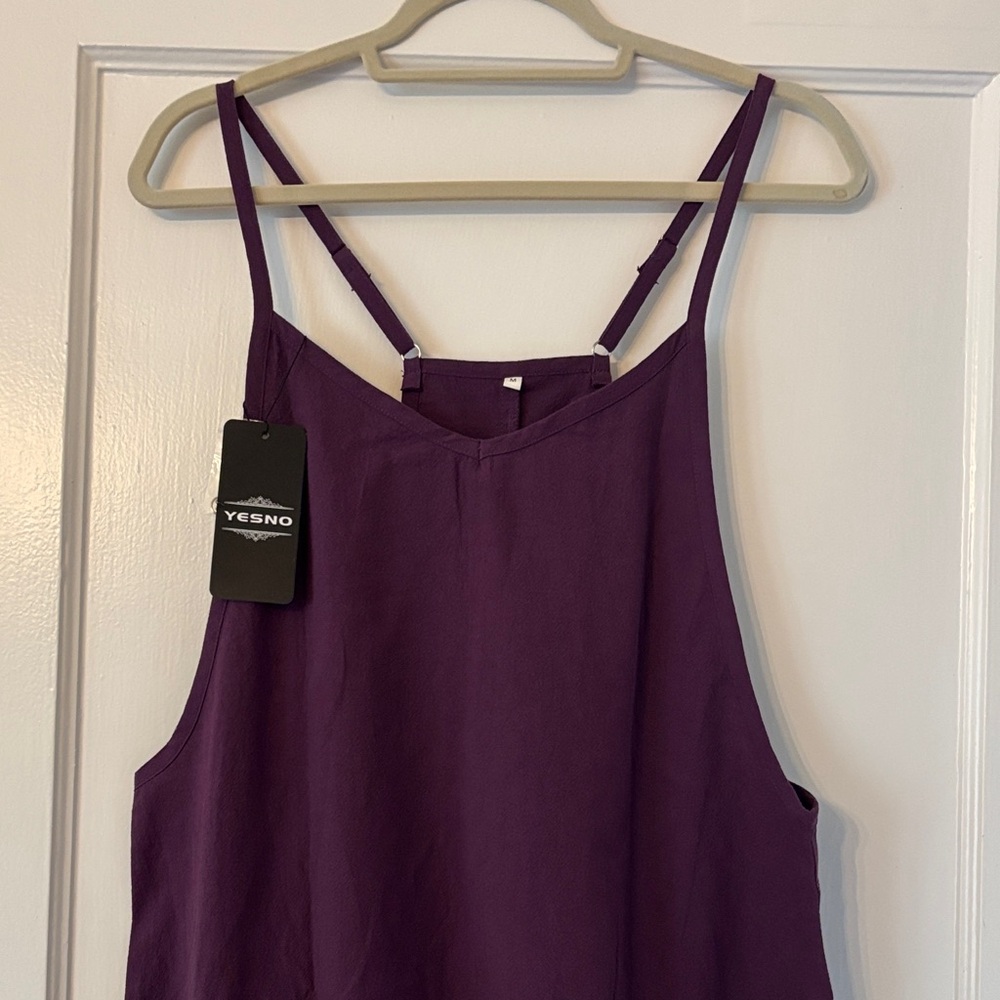 Yesno Purple Women's Jumpsuit. NWT - Picture 4 of 16